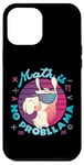 Coque pour iPhone 12 Pro Max Math is No ProbLlama Jeu de mots amusant en forme de lama