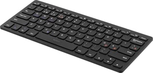 Wireless mini keyboard w/ muted keys, Bluetooth, 10m, black