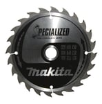 MAKITA Sågklinga Trä 165x20x1,5 24T Specialized