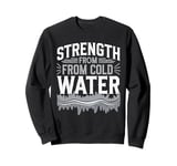 Ice Bath and Cold Shower Wellness Cold Therapy Recovery Tee Sweatshirt