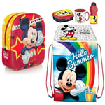 Mickey Disney Star Sac à Dos 3D École Maternelle Brot Canette, Boîte Gourde Mug