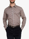 Simon Carter Made With Liberty Fabric Elvington Orchard Tana Lawn Cotton Shirt, Blue Multi