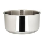 Sitram 715014 Casserole Inox amovible Gamme SITRAMOVIBLE ARPEGE Ø 20 cm H 10 cm - Avec marquage litres - Tous feux dont induction - vendu sans le manche