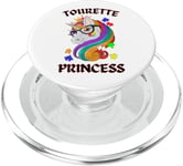 Syndrome de la Tourette Belle Princesse Licorne PopSockets PopGrip pour MagSafe