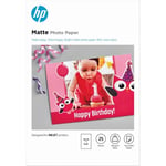 HP matt fotopapper - 180 g/m2 - 10 x 15 cm - 25 ark (7HF70A)