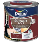 Ecran+ bois - Peinture satinée pour bois extérieur - Volets, portes, fenêtres, portails - Rouge Basque 0,25 l Dulux Valentine