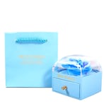 New Rotation Rose Jewelry Gift Box Valentine'S Day Marriage Acrylic Ring Boxes N