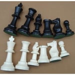 Plastic Chessmen Set International Chess Game Complete Ches 中号王高64毫米