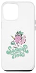 Coque pour iPhone 15 Plus Motif été et vacances avec figurine amusante d'ananas