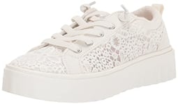 Roxy Femme Sheilahh Chaussures de Sport à Plateforme à Enfiler Basket, Blanc cendré, 37.5 EU