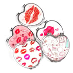 Makeup Mirror Heart Shaped Metal Folding