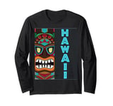 Tiki Tee Hawaiian Islands Hawaii Tiki Bar Island Style Luau Long Sleeve T-Shirt