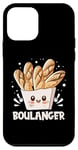 Coque pour iPhone 12 mini Boulanger Baguettes Heureux