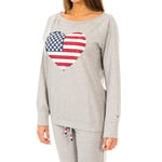 Tommy Hilfiger Womens Long-sleeved crew-neck sweatshirt 1487903371 woman - Grey - Size Small