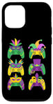 Coque pour iPhone 12/12 Pro Mardi Gras Manette de Jeu Vidéo Jester Chapeau Gamers Enfants