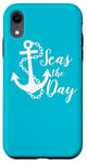 iPhone XR Seas The Day Nautical Anchor Cruise Vacation Case