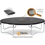 Kangui - Bâche de protection pour trampoline 430 en pvc noir