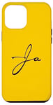 Coque pour iPhone 14 Pro Max Logo signature manuscrit avec couleur noire