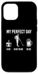 Coque pour iPhone 12/12 Pro My Perfect Day Coffee Metal Detector Beer