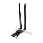 LogiLink WL0248 Carte PCI Express dernière génération avec Wi-FI (5 GHz/6 GHz/2,4 GHz) et Bluetooth (Version 5.2)