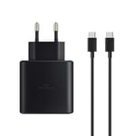 FasChageek Charge Rapide USB-C,Chargeur Ultra Rapide 45W de Type C,Adaptateur Secteur Prise Murale avec câble de 1.5M pour Galaxy S24 S23 S22 S22 S21 Ultra/Note 20/10/iphone15/IPAD Super Fast Charger