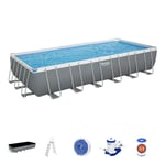 Bestway 24ft Power Steel Above Ground Swimming Pool, Frame Swimming Pool