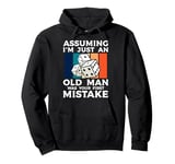 Assuming Im Just An Old Man Dice Game Farkle Pullover Hoodie