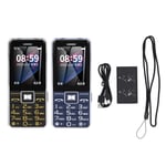 New Big Button Cell Phone 2.4in Screen GSM Network 3 Card Slot Video Blutooth FM