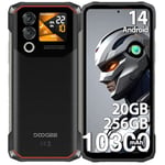 DOOGEE Blade 10 Max Telephone Portable Incassable 2024, 20GB+256GB Téléphone incassable, 6,56 Pouces avec écran 1,54 Pouces, 10300mAh 50MP+8MP, 4G Triple SIM/NFC/Facial ID/GPS