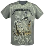 Metallica ... And Justice For All - Neon Backdrop T-Shirt charcoal