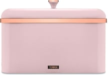 NEW Tower Cavaletto Pink & Rose Gold Bread Bin Kitchen Storage 