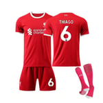 23-24 LIVERPOOL HOME #6 THIAGO SHIRT TRAINING KIT L