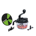 Wonder Chef 63152432 Turbo Chopper, Food Processor, Plastic, Black, M