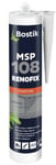 Mastic colle MS polymère blanc MSP108 RENOFIX BOSTIK collage puissant immédiat m