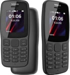 Nokia 105 2019 TA-1410 Black Unlocked 4MB 1.8" Flashlight Mobile Phone