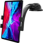 Support Tablette Voiture Tableau De Bord, Porte Tablette & Téléphone Ventouse Voiture Avec Bras Réglable, Pour Ipad Pro 12.9 10.5 9.7 Air Mini, Samsung Galaxy Tab, Iphone Series 4-13