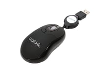 LogiLink Mini with retractable cable - mus - USB