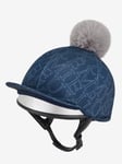 Lemieux Frieda Hat Silk In Navy | Four Way Stretch, LeMieux Print