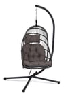 Relaxer Hanging Rattan Pod Chair