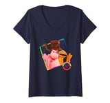 Womens Rainbow 1972 50 Years Bungle George And Zippy V-Neck T-Shirt