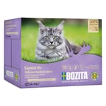 12 x 85 g Bozita Pouch våtfoder katt till sparpris! - Senior Bitar i sås med mycket kyckling