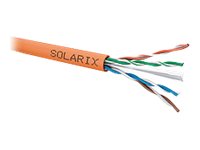 Solarix - Bulkkabel - 500 M - 6.6 Mm - Utp - Cat 6 - Ieee 802.3Af/Ieee 802.3At - Orange, Ral 2003