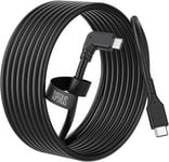 Link Câble pour Oculus/Meta Quest 2/Quest 1, 3M USB C à USB C Cable Link, Transfert de Données à Grande Vitesse et Cordon de Charge, Accessoires pour Casque VR Gaming PC/Steam VR