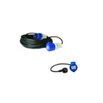 PACK ANTARION Rallonge Electrique 25m Prise P17 + Adaptateur Femelle P17-230V 1.