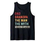 Vintage Dad Grandpa The Man The Myth The Bad Influence Retro Tank Top