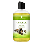 Supremely 100% Cold Pressed Pure Castor Oil for Hair, Skin, Nails, Body 500ml uK