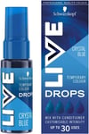 Schwarzkopf LIVE Colour Drops, Vegan, Semi-permanent, Blue Hair Dye, Lasts 2 to