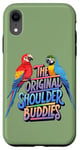 Coque pour iPhone XR The Original Shoulder Buddies Perroquet Ara Amoureux des oiseaux