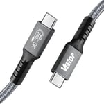 Cable USB C vers USB C 1m - Cable Thunderbolt 4 240W,40Gbps,8K 60Hz ou doubles 4K,Compatible avec Thunderbolt 3 USB4/3,LaptopType-C,iPhone 15,Galaxy S24 Plus Ultra S23 Tab S9,MacBook,hub