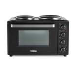 Tower 32L Black Mini Oven with Hot Plates